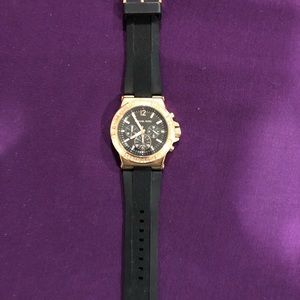Michael Kora Rose Gold Bling Watch